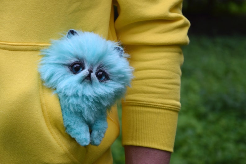 Fluffy Persian Kitten Pets Toys & Fantasy Creatures From Faux | Etsy