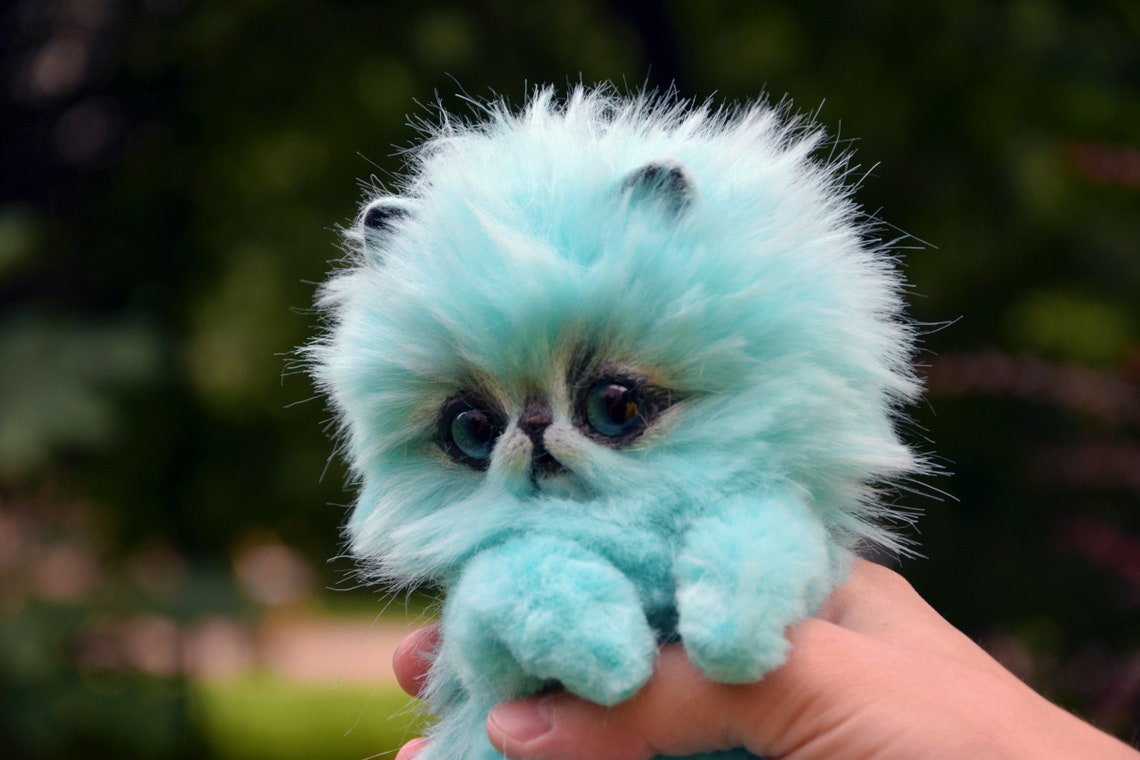 Fluffy Persian Kitten Pets Toys & Fantasy Creatures From Faux | Etsy