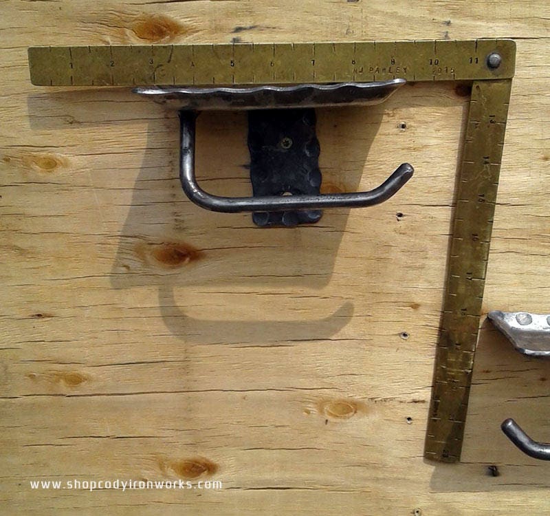 Towel and Paper Holder with Shelf 5