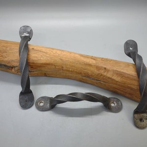 hand forged twisted drawer pulls with free shipping