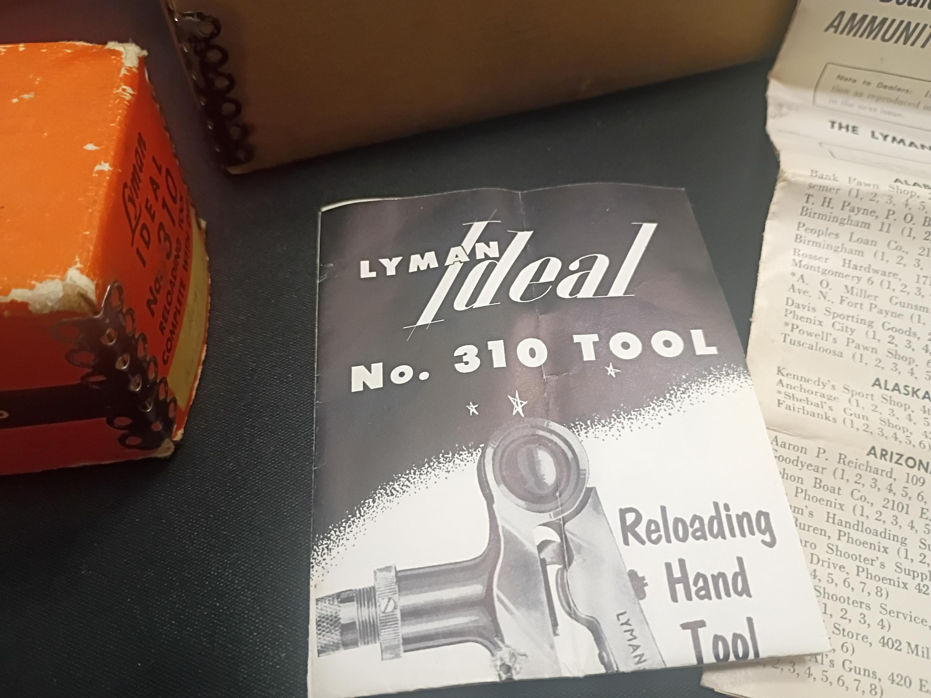 Lyman Ideal 310 Tool, New Old Stock 5