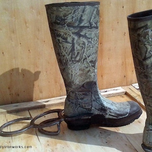 Hand Made Custom Boot Jack From Upcycled Horseshoes FAST and - Etsy