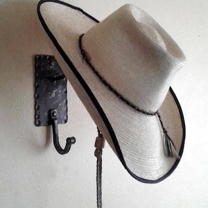 PRICE REDUCED! Cowboy Hat & Coat Rack Wall Hanger Combo - Hand Forged in Wyoming with Fast and Free Shipping