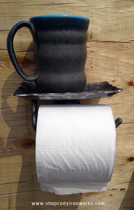 Towel and Paper Holder with Shelf 4