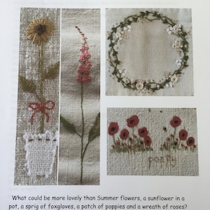 4 Summer pDF patterns to Embroider