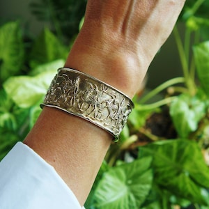 Ancient Bronze Bracelet   - Massive Heavy Bracelet  - Archeology - Neolith - Museum - Cuff Bracelet