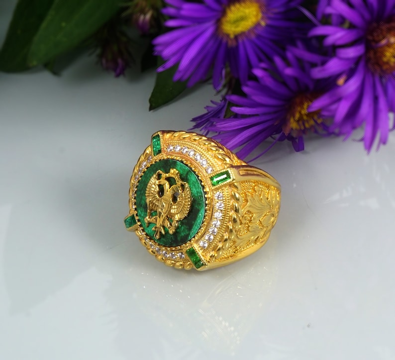 Big Men's Ring, Heavy Ring, Round Ring, Personalized Men's Ring,empire