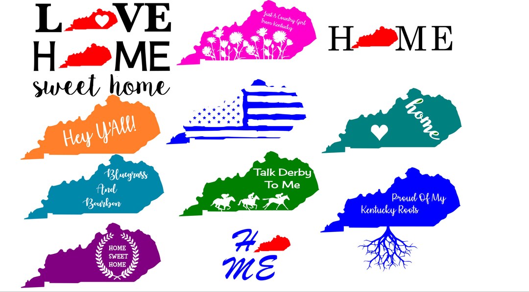 Kentucky State SVG / Cut File / Cricut / Clip Art / Commercial Use ...