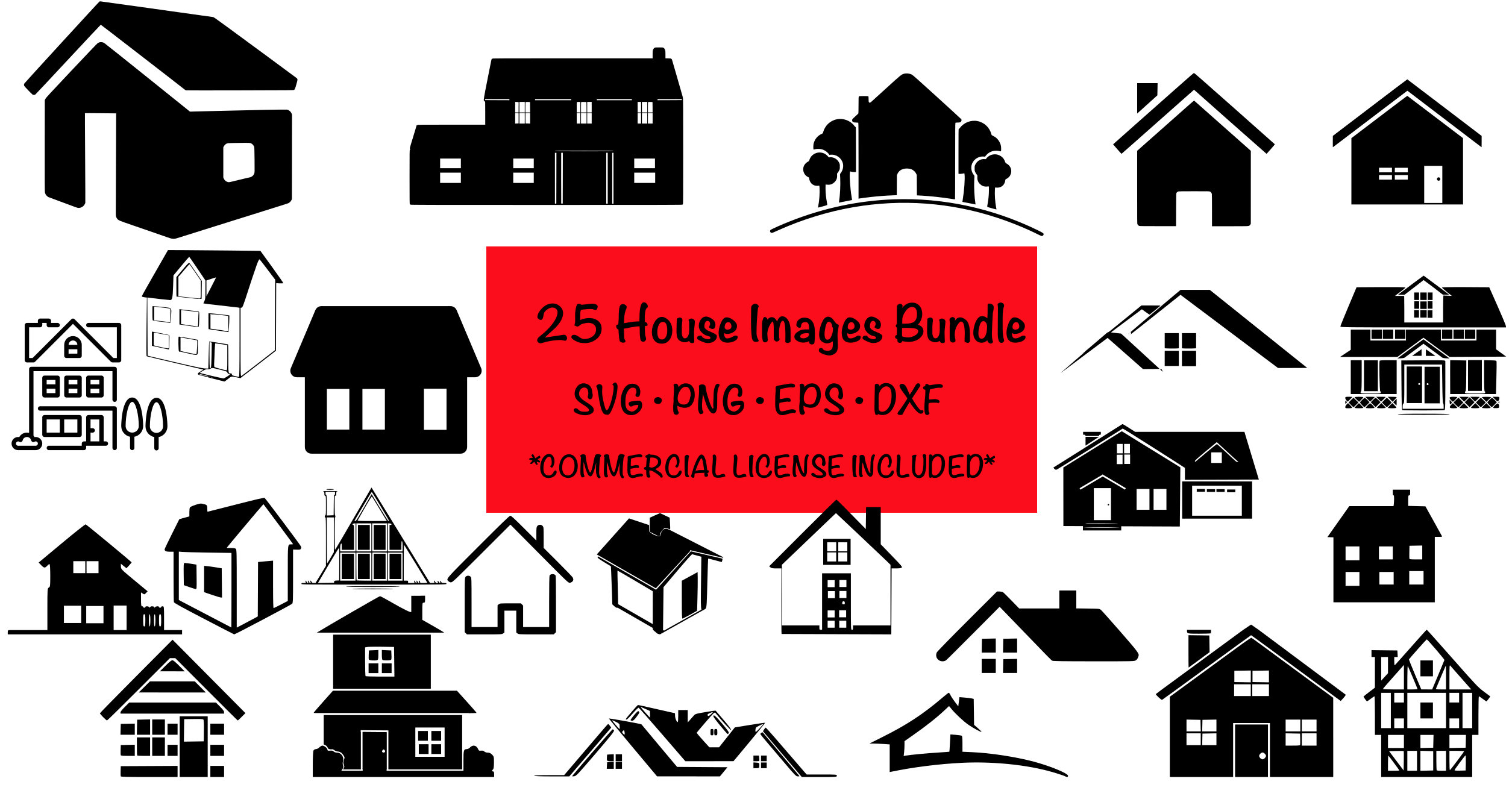 Haus SVG / Haus Clipart / geschnittene Dateien / Cricut / Etsy.de