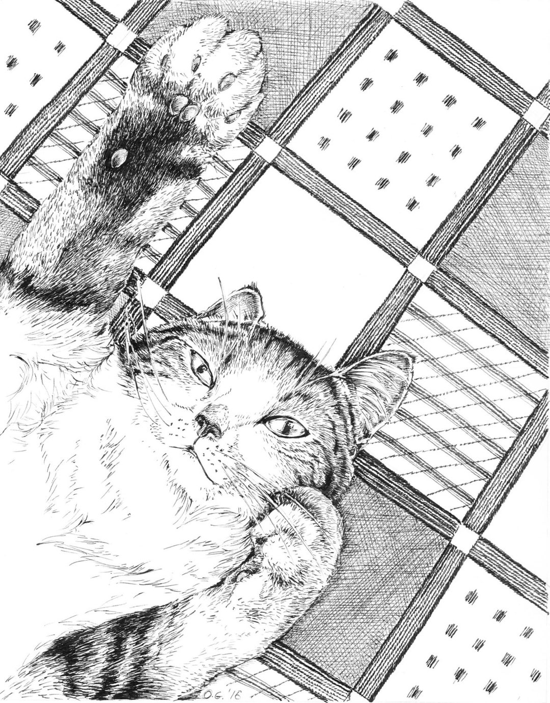 Prints of Cats Pet Sketch Art Pen and Ink Art Black and Etsy