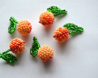 Fruit Beads peach Charms Wholesale beads /Beaded Jewielry Findngs / Handmade Beading/beads for jewelry making