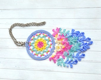 Beads dream catcher/ beaded Rear view mirror charm  for car accessories
