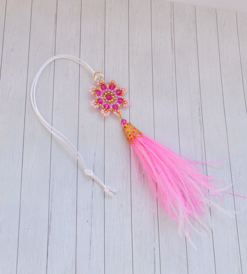 Flower Rear rear view mirror accessories car for women Feather Etsy