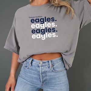 コンフォートカラーズ ジョージアサザンイーグルス Tシャツ：ゲームデーユニセックスTシャツ