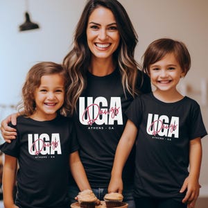 Camiseta juvenil de colores cómodos de los UGA Dawgs: Espíritu escolar de los Georgia Bulldogs