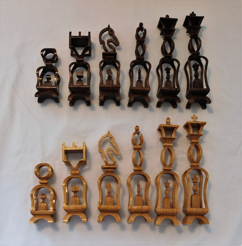 Scroll Saw Pattern Advanced Chess Set 2 Etsy