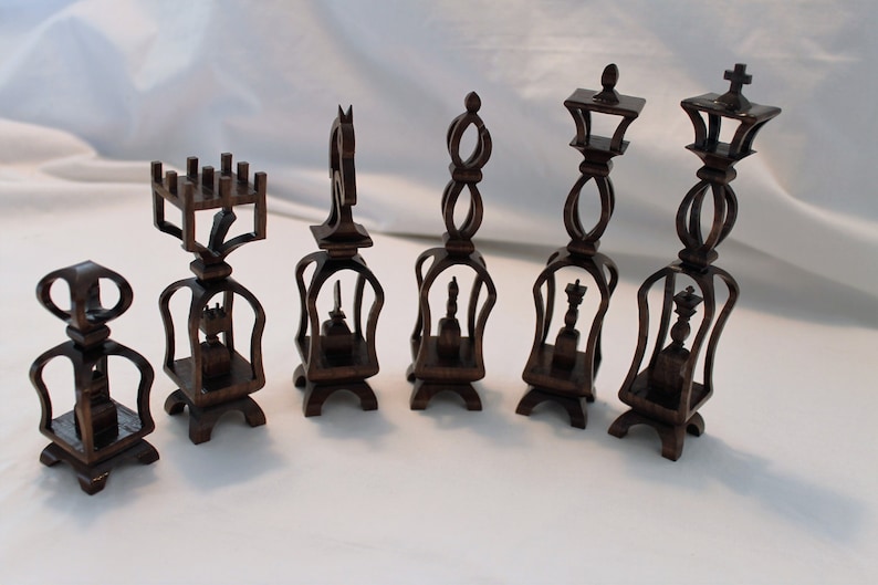 Scroll Saw Pattern Advanced Chess Set 2 Etsy