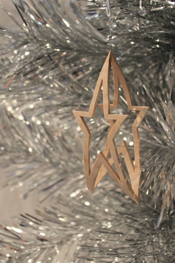 Scroll saw pattern Christmas Ornament Star Etsy