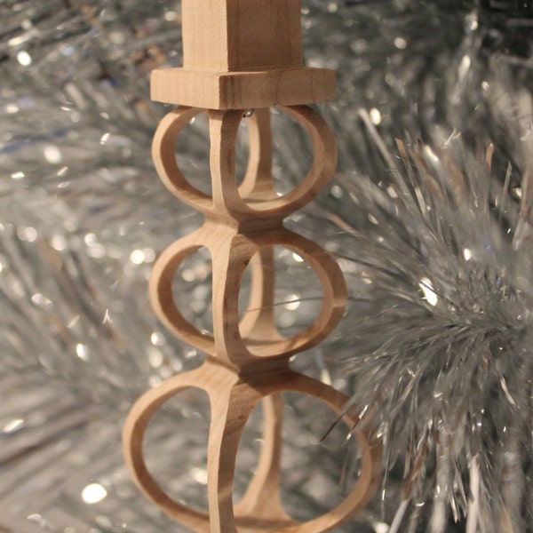 Scroll saw pattern, Christmas Ornament: Snowman