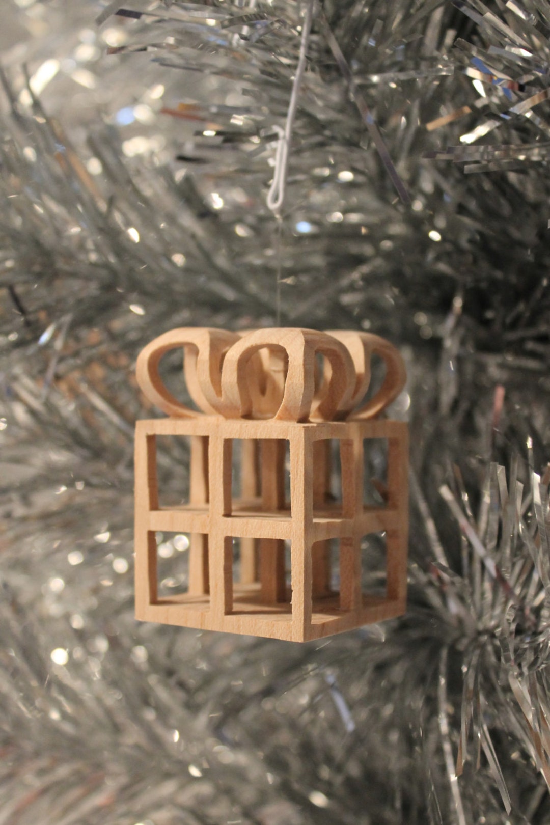 Scroll Saw Pattern, Christmas Ornament Present Etsy