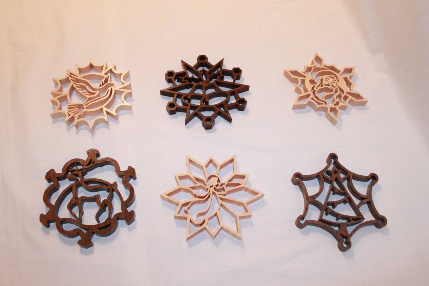 Scroll Saw Pattern Christmas Ornaments, Snowflakes Package Etsy