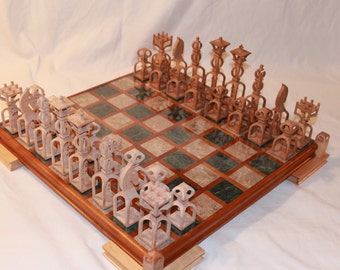 Scroll Saw Pattern: Advanced Chess Set