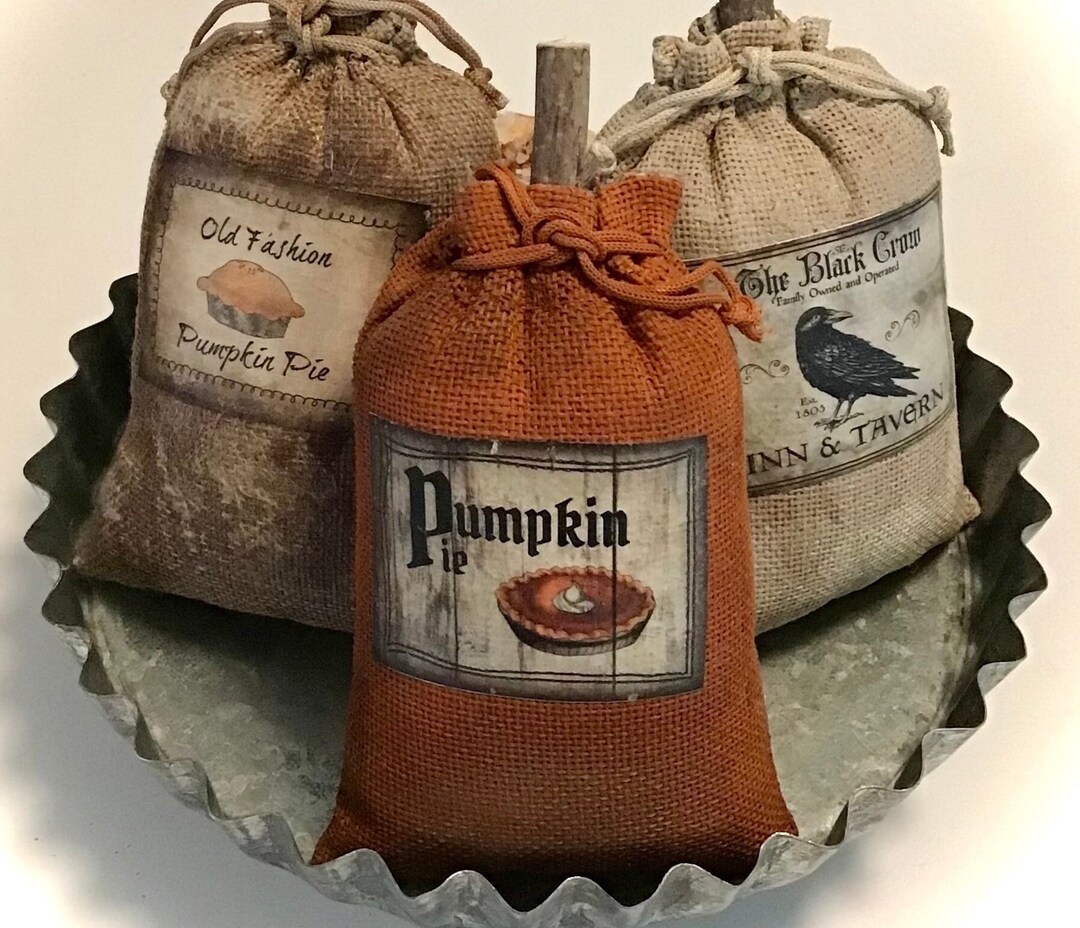 Primitive Bowl Filler, Bowl Fillers, Pumpkin Bowl Fillers, Burlap