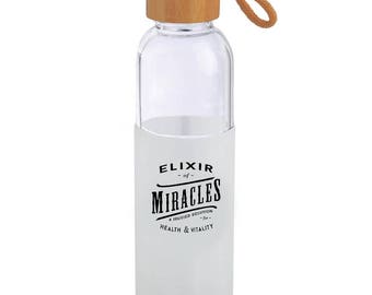 Miracle Elixir Glass Water Bottle