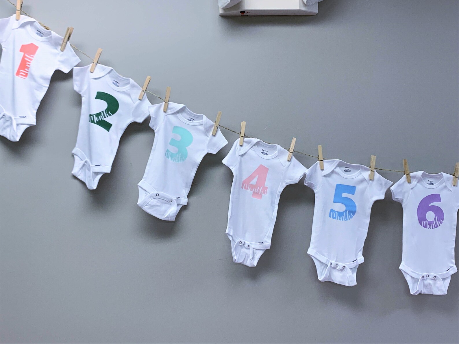 12 Month Onesie SVG Designs, Baby Monthly Designs - Etsy