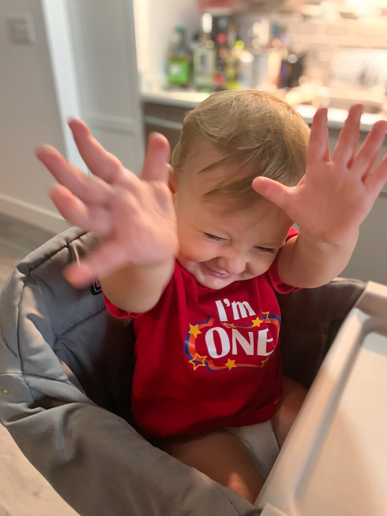 I'm One Circus Theme Birthday Design, First Birthday T-shirt, Scan N ...