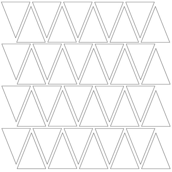 Printable 1 Inch Triangle Template