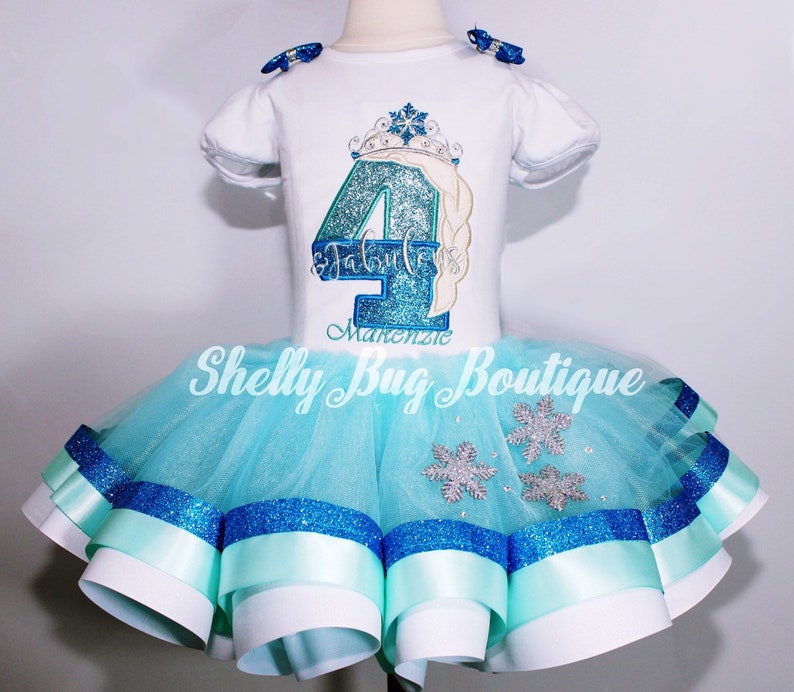 frozen birthday shirt and tutu