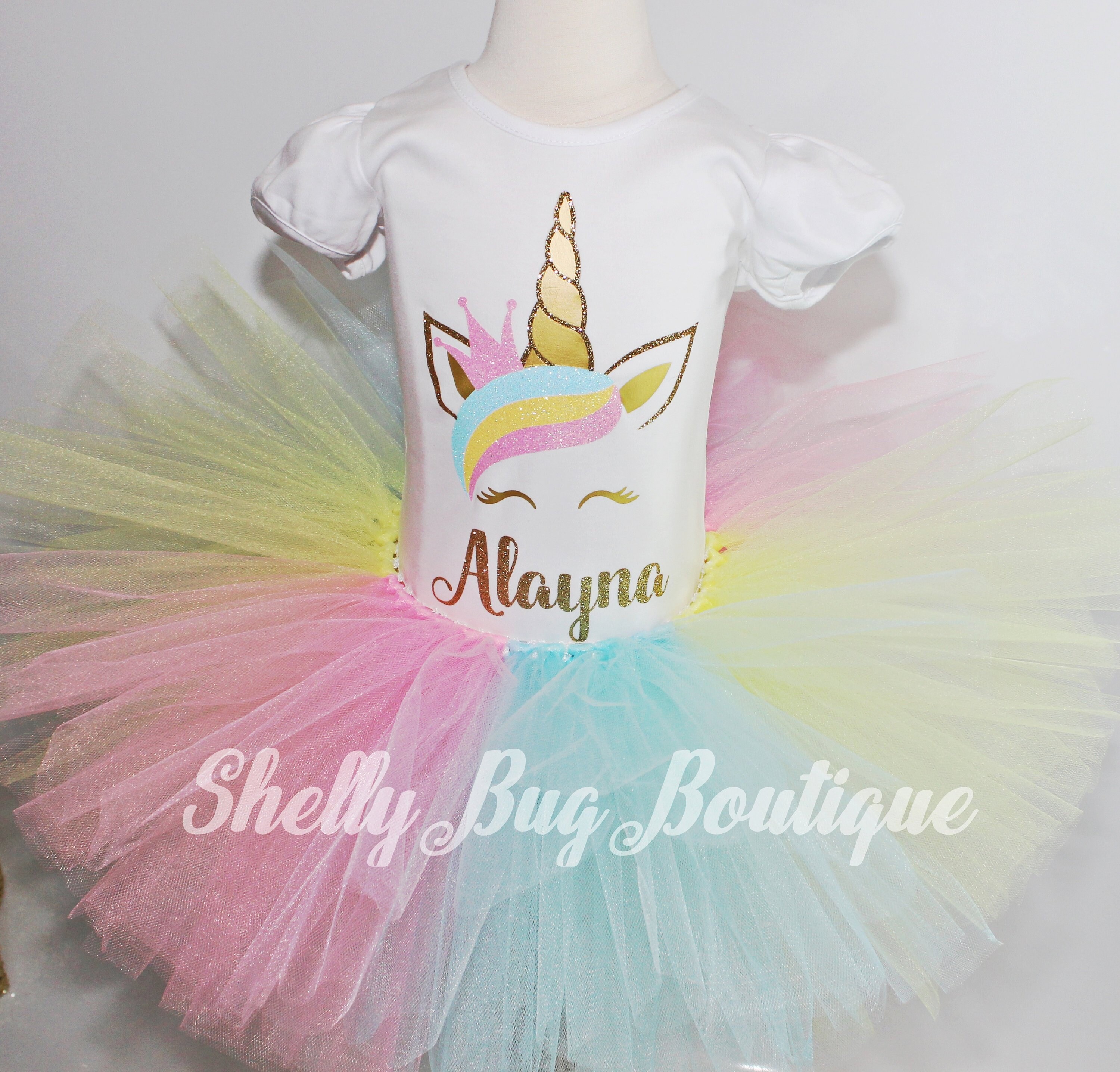 baby unicorn birthday outfit