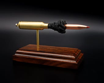 300 Winchester Short Magnum (WSM) Hornady Precision Hunter 200gr ELD-X -- utökad ammunition, ammunitionspatron, modell, bordsdisplay, tillbehör
