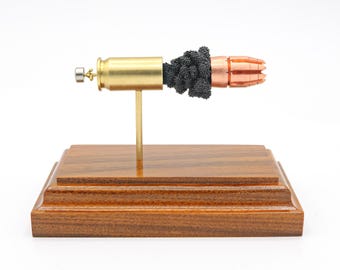 45 Auto R.I.P. G2 Research CASSA IN OTTONE Proiettile radicalmente invasivo -- Rame massiccio -- modello di esposizione di proiettili di munizioni espanse