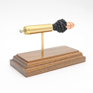 450 Bushmaster con Hornady 300gr XTP Mag -- cartuccia di munizioni espansa modello di proiettile amm ausilio visivo o espositore da scrivania uomo caverna pistola ragazzo immagine 3