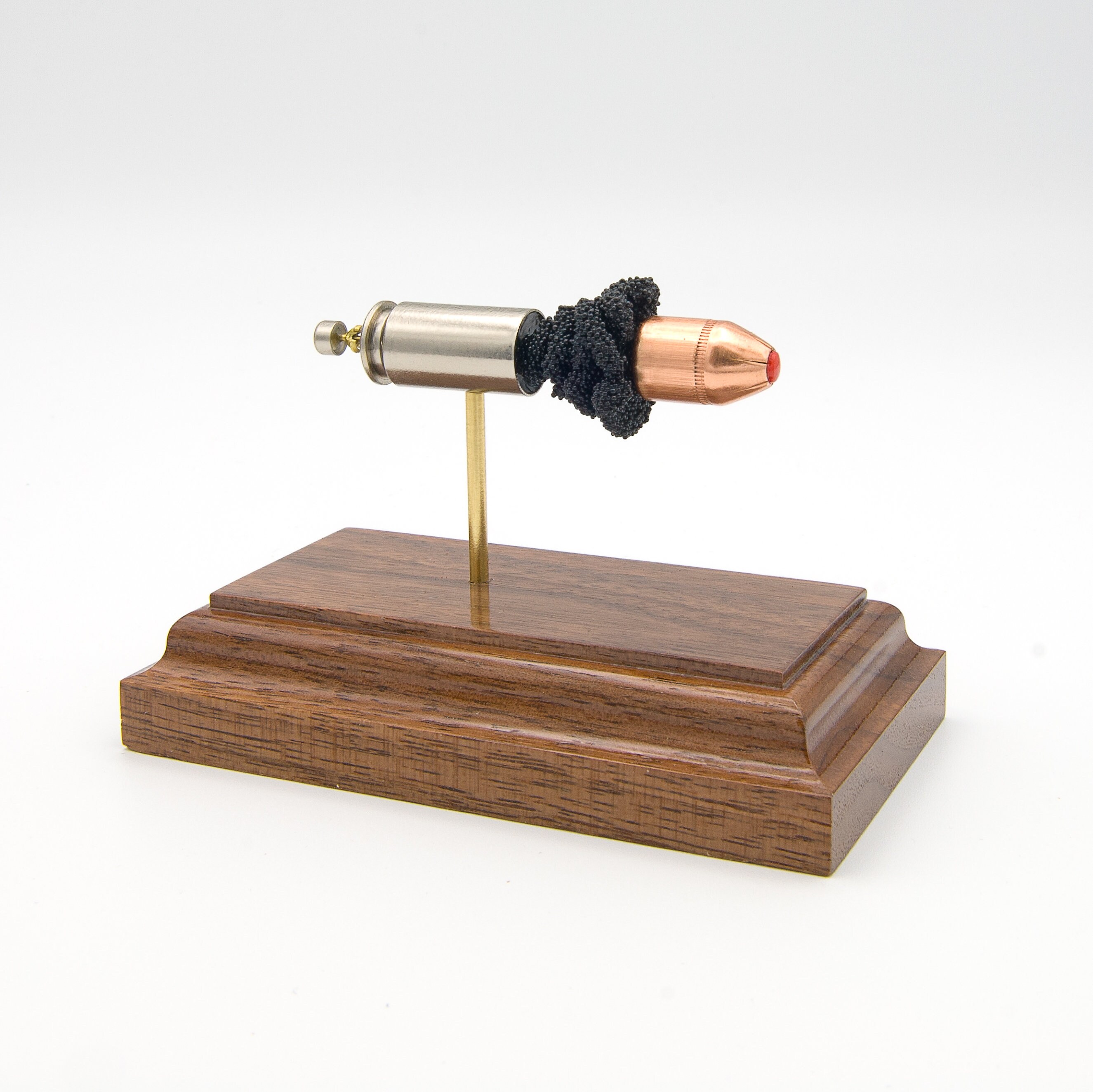 40 S&W Hornady Critical Defense 165gr FTX bullet ---  expanded police cartridge model training aid or desk accessory firearm safety