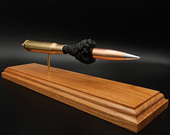 50 BMG - choice of FMJ / Hornady A-Max / Solid Brass - Expanded ammo bullet training model desk display office accessory military sniper