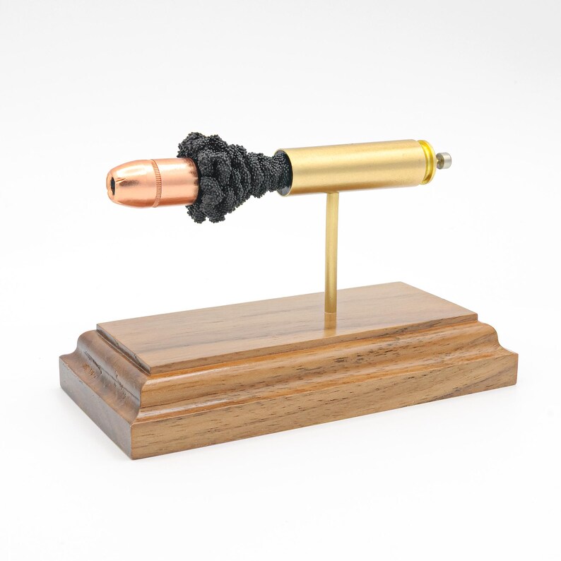 450 Bushmaster con Hornady 300gr XTP Mag -- cartuccia di munizioni espansa modello di proiettile amm ausilio visivo o espositore da scrivania uomo caverna pistola ragazzo immagine 5