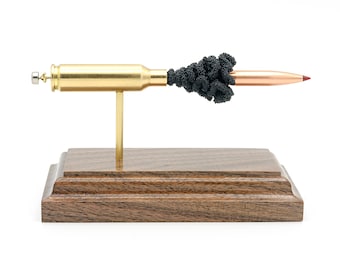 6.5 Creedmoor with Hornady 143Gr ELD-X and Lapua Brass -- expanded cartridge ammo model bullet display desk accessory man cave coolness