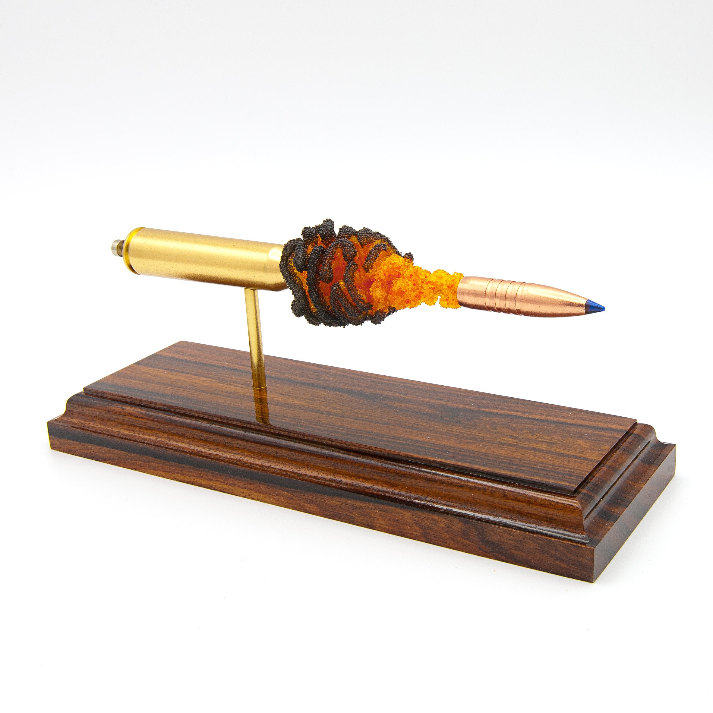 FIRE POWDER - 338 Lapua Magnum Barnes 225 gr TTSX Ammo Model - Long-Range Cartridge Display for Hunters, Snipers, and Ballistics Enthusiasts