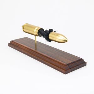 950 JDJ - 2400Gr Solid Brass Projectile - expanded cartridge model collectible bullet display desk accessory