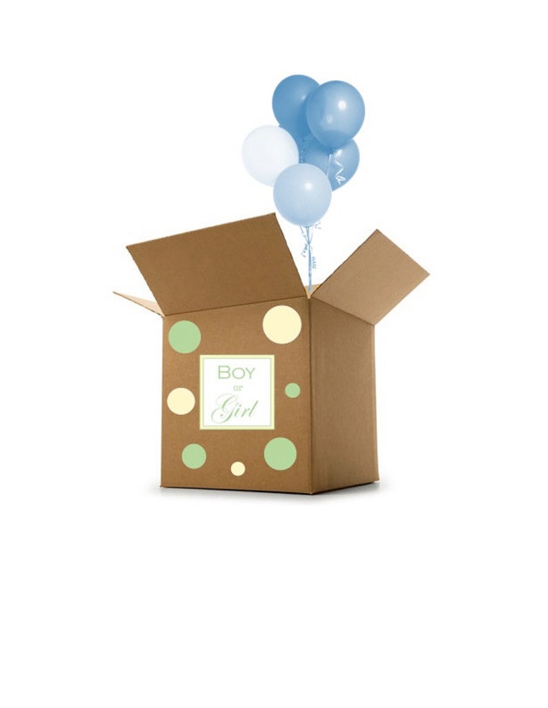 Boy or Girl Gender Reveal Instant Digital Download Gender Reveal Box Sign Gender Reveal Party Decoration Gender Reveal Idea