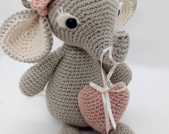 Amigurumi PATTERN  crochet Elille the elephant pattern