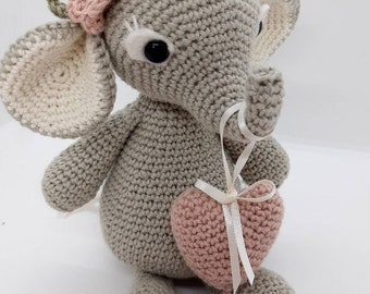 Amigurumi PATTERN crochet Elille l'éléphant motif