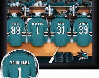 Dallas Stars Nhl Framed Personalized Locker Room Hockey