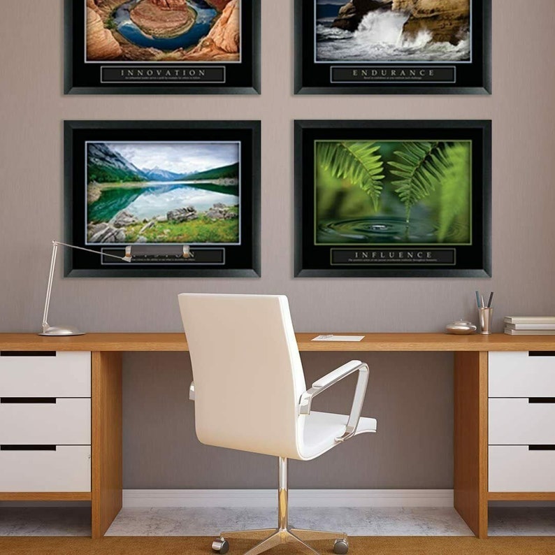 Framed Motivational Posters for Wallsdecorative Posters for Etsy