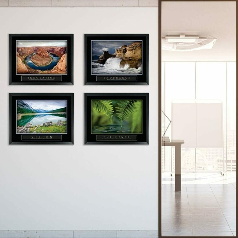 Framed Motivational Posters for Wallsdecorative Posters for Etsy