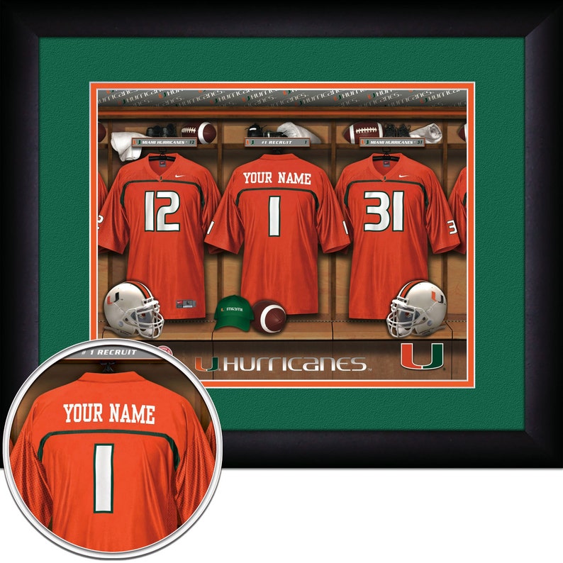 personalized miami hurricanes jersey