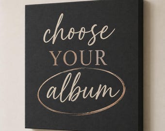 Custom Album Cover Canvas - Personalized Music Art, Poster or Stretched Print, Ships Free USA